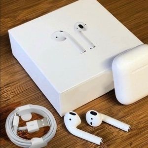 White earphones